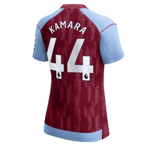 Fotbalové Dres Aston Villa Boubacar Kamara #44 Dámské Domácí 2023-24 Krátký Rukáv